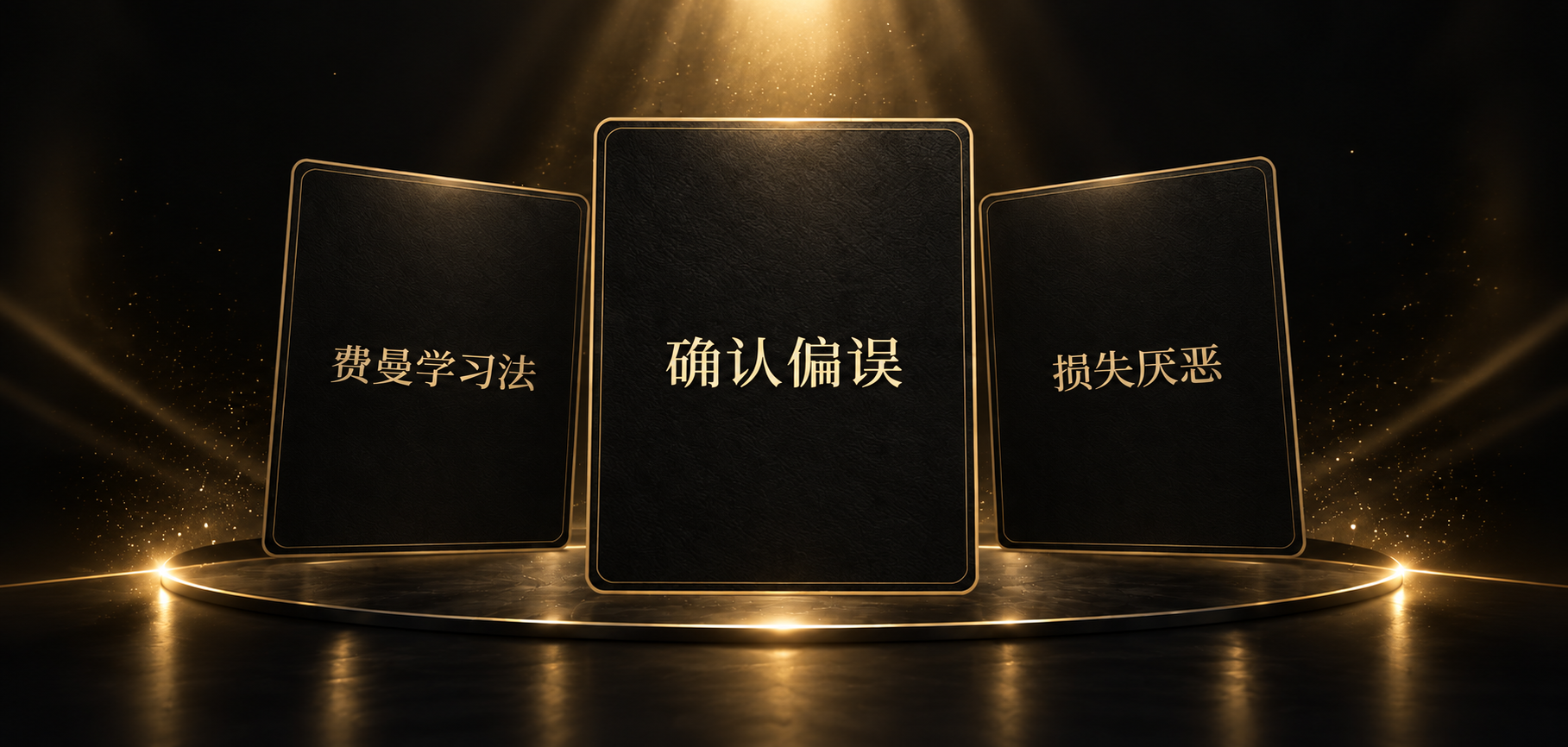 偶然学到的黑金抽卡界面：费曼学习法、确认偏误、损失厌恶